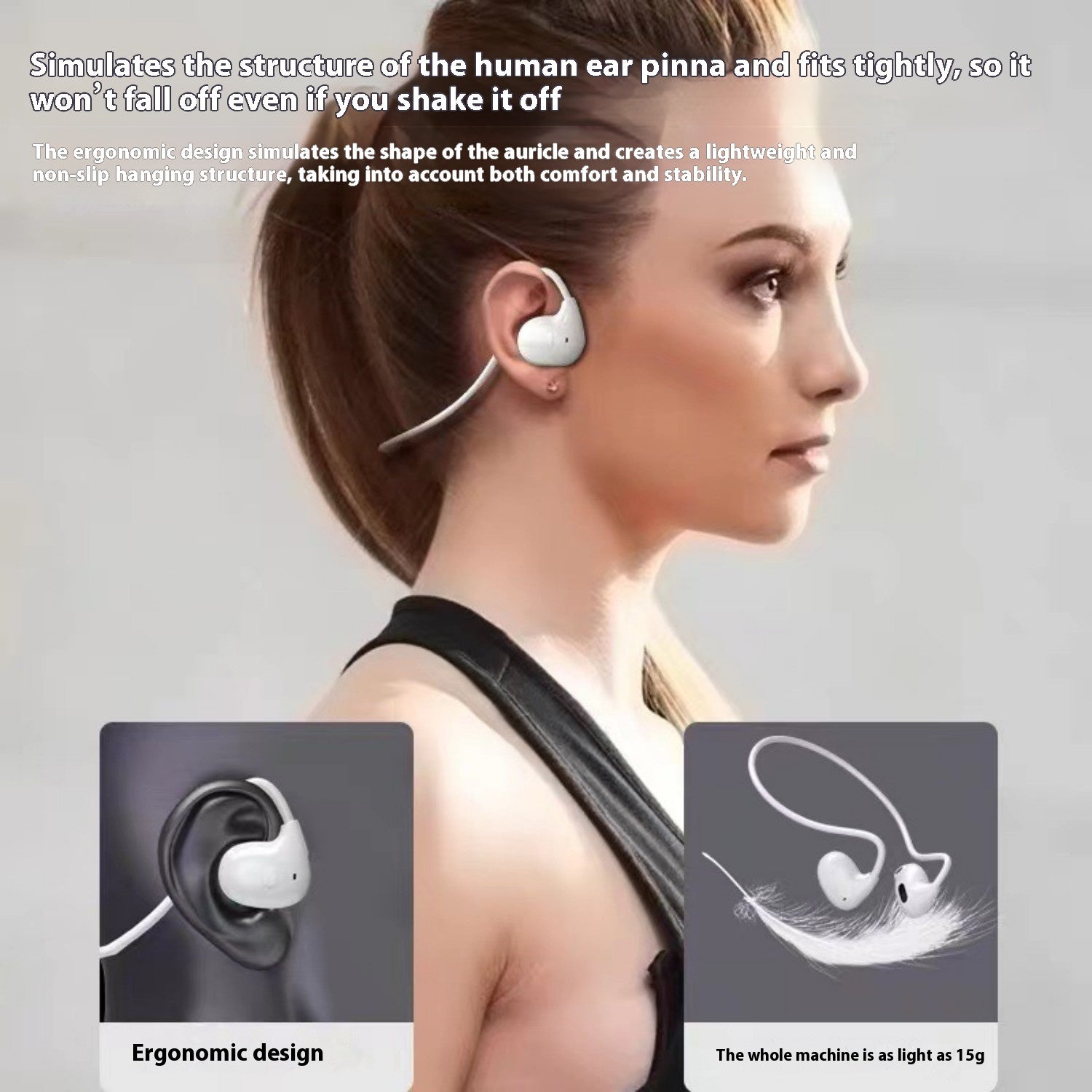 A2 Bone Conduction Bluetooth Earphones