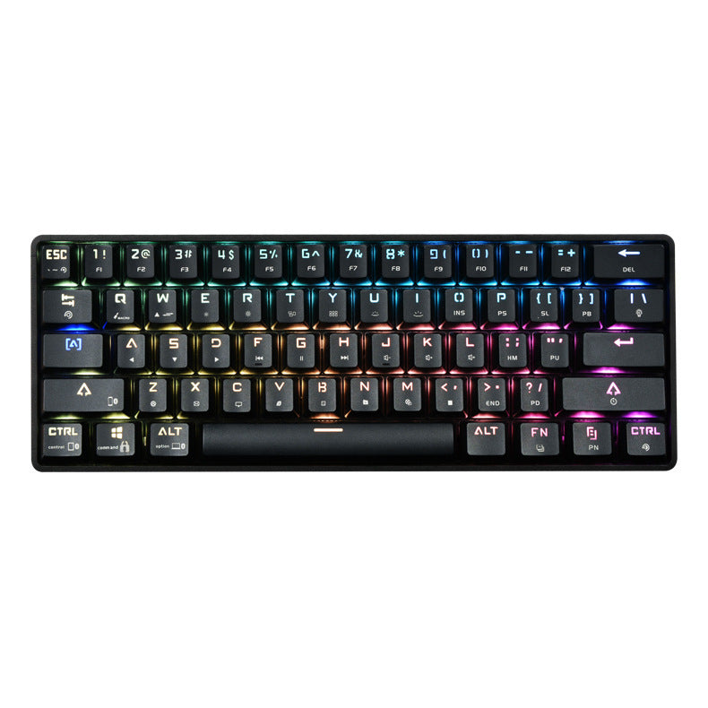 Wireless Bluetooth Mechanical Keyboard – Colorful PBT Keycaps, Compact Design, Compatible with PC, Laptop & Tablet