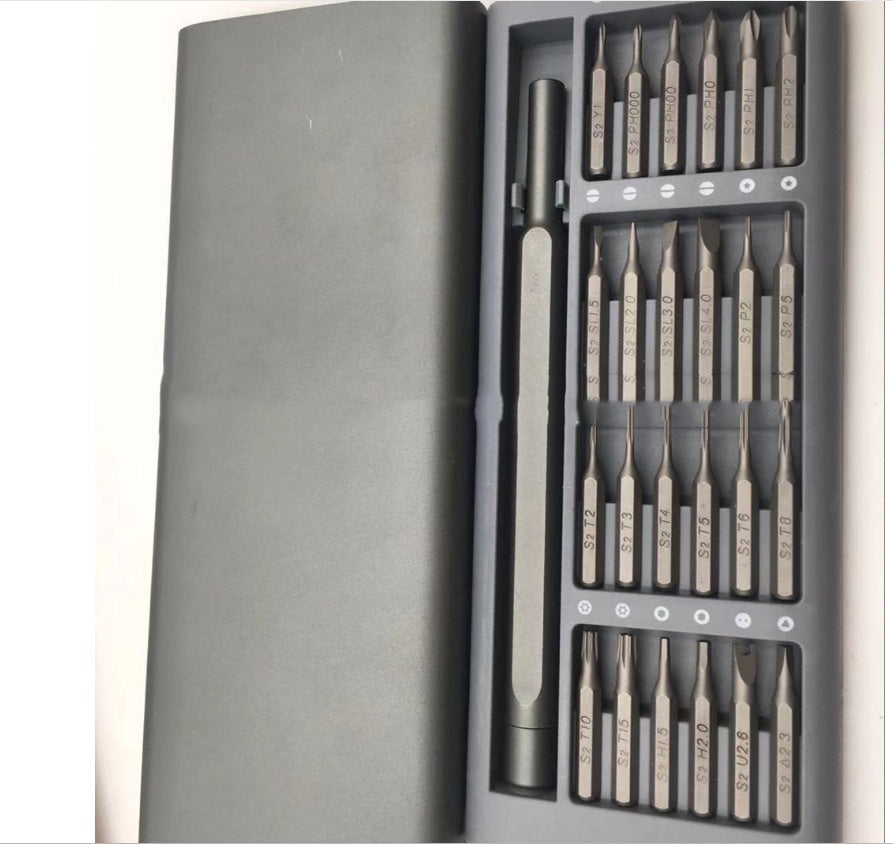 24-in-1 Precision Magnetic Screwdriver Set – Premium Aluminum & S2 Steel Toolkit