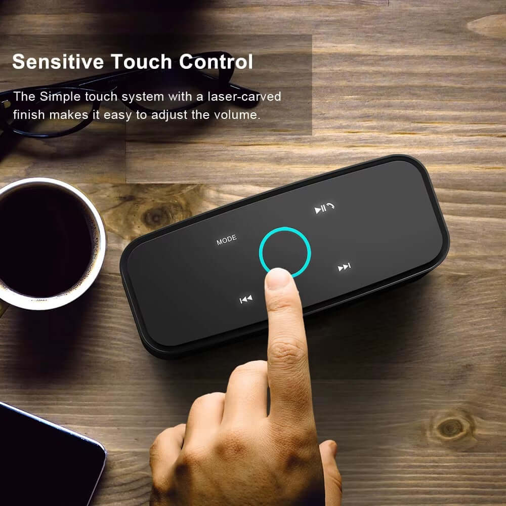 DOSS SoundBox Bluetooth Speaker – 12W Portable Wireless Speaker with 20H Playtime & Built-in Mic