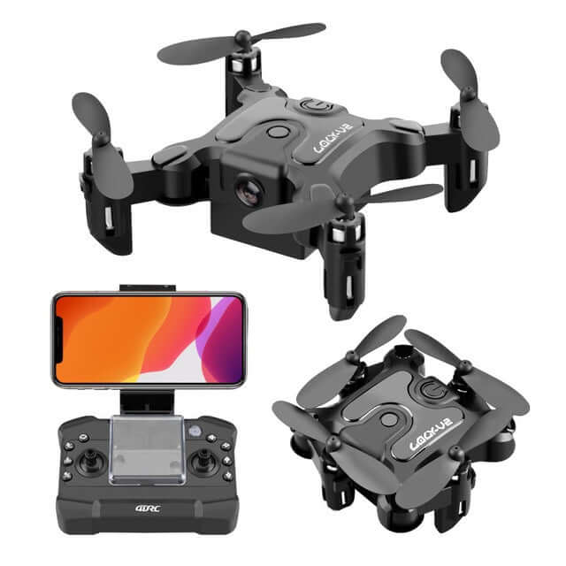 Mini Folding Drone with HD Camera – Compact Quadcopter Toy for Kids , USB Charging, Real-Time WiFi Transmission, 360° Flip & One-Key Return