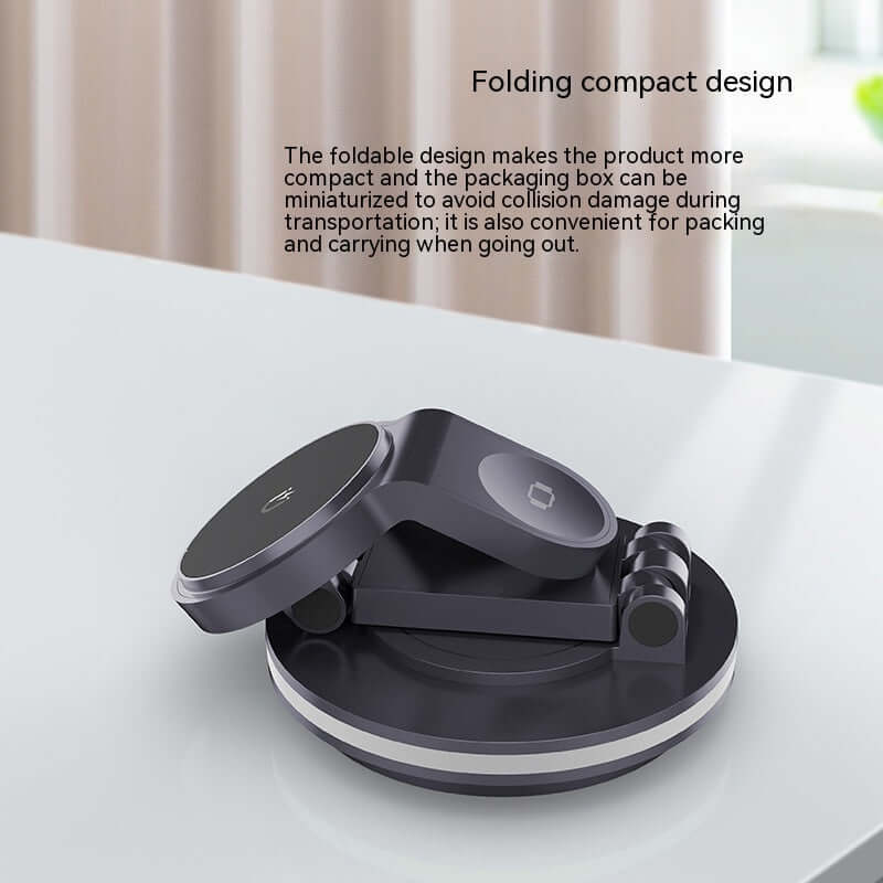 Magnetic Folding Wireless Charging Stand for iPhone, Watch & AirPods