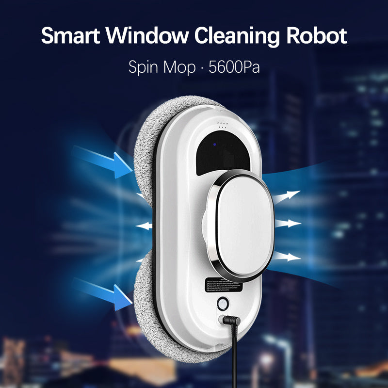 Window Cleaner Robot - Smart Glass Cleaning Robotic With 5600Pa Strong Suction,Remote Control Window Cleaning Robot