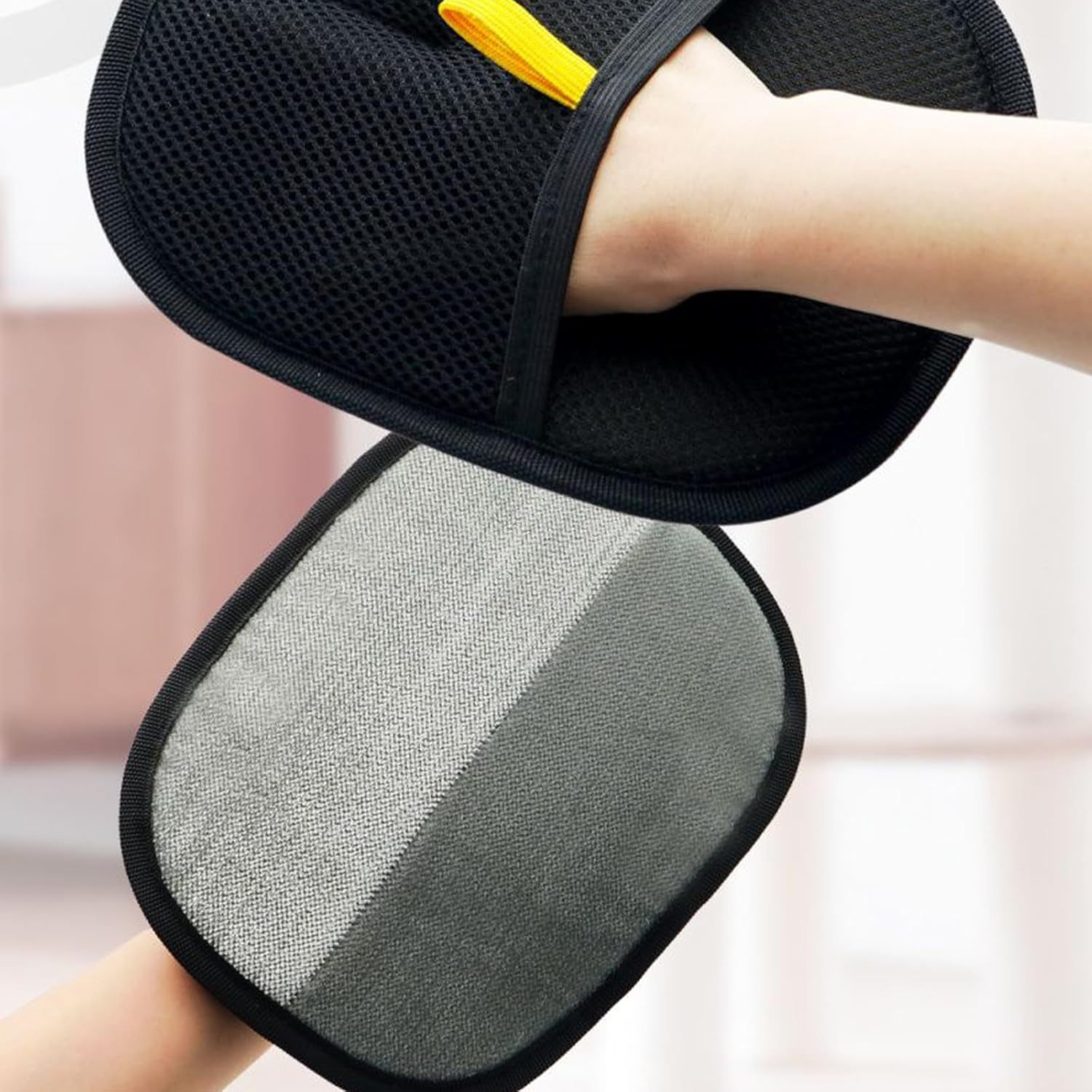 Electrostatic Hair Removal Gloves for Pets - Two-way Bristle Remover Hair Removal Brush Sticky Hair Artifact Cat Hair Gloves