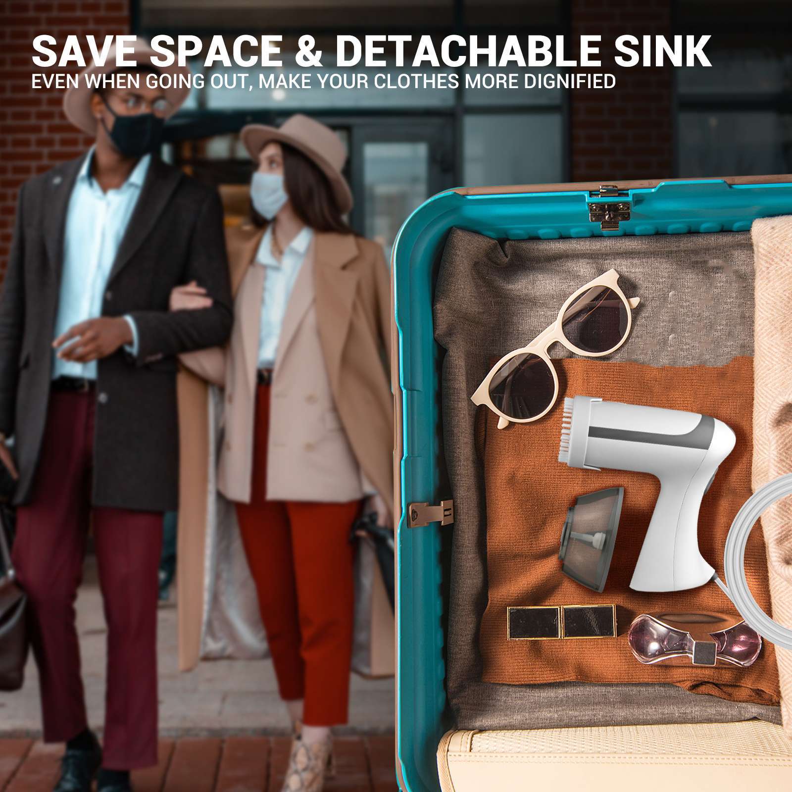 Garment Steamer 1500W Compact & Travel-Friendly Clothes Steamer -GS002