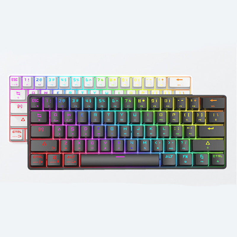 Wireless Bluetooth Mechanical Keyboard – Colorful PBT Keycaps, Compact Design, Compatible with PC, Laptop & Tablet