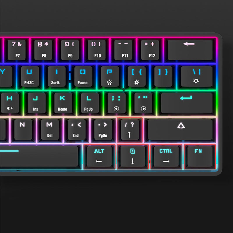Wireless Bluetooth Mechanical Keyboard – Colorful PBT Keycaps, Compact Design, Compatible with PC, Laptop & Tablet