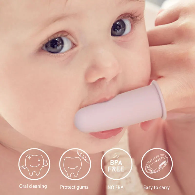 Baby Finger Toothbrush Children's Teeth Oral Care Cleaning Brush New Born Baby Items