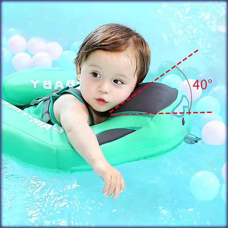 Mambobaby Baby Float with Sunshade – Safe Swimming Fun for Ages 0–3