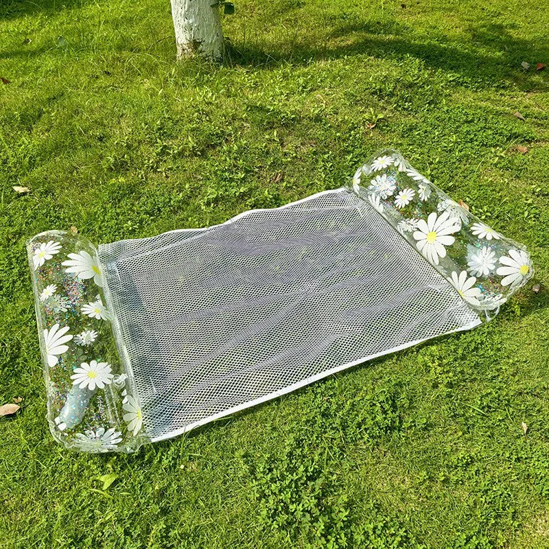 Hammock Pool Float for Adults – 4-in-1  Inflatable Water Lounge Chair, Recliner, Drifter & Exercise Saddle