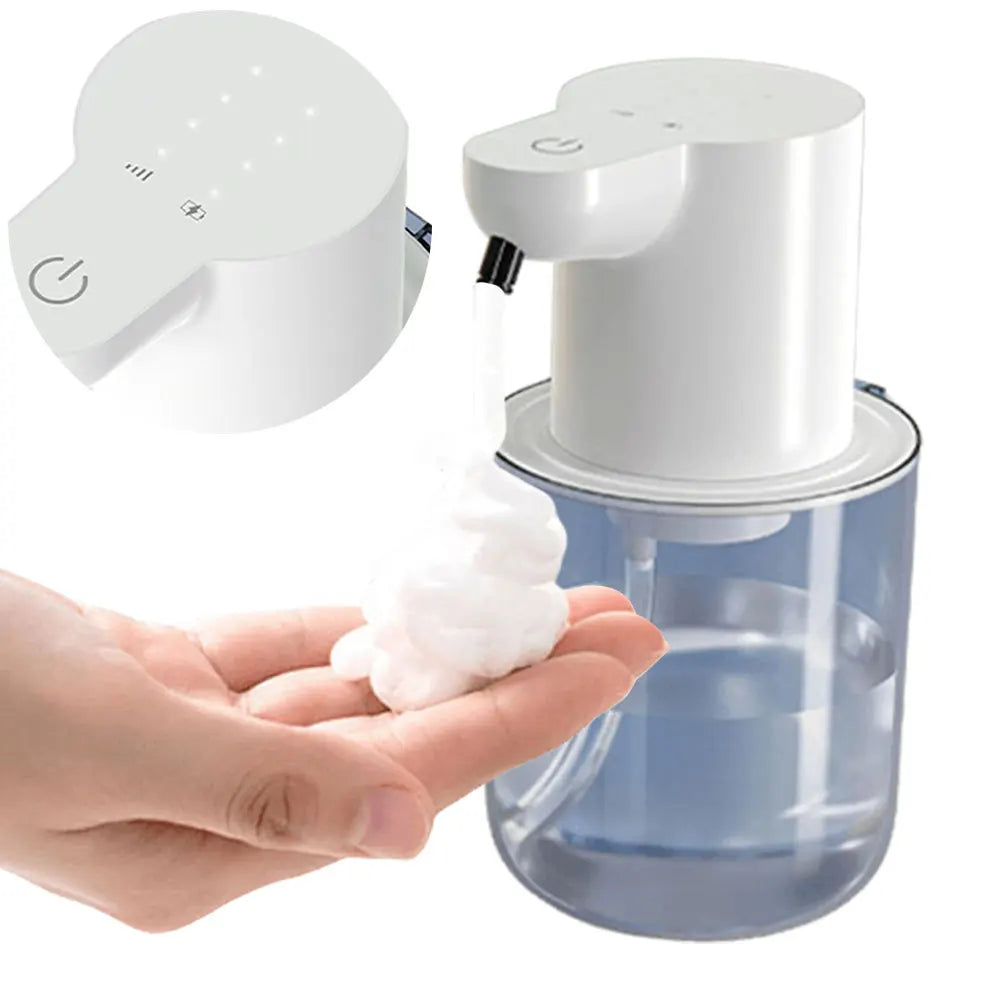 400ml Automatic Foam/Gel Soap Dispenser Rechargeable Infrared Sensor Electric Sanitizer Dispenser 4 Gears Foaming Soap Dispenser