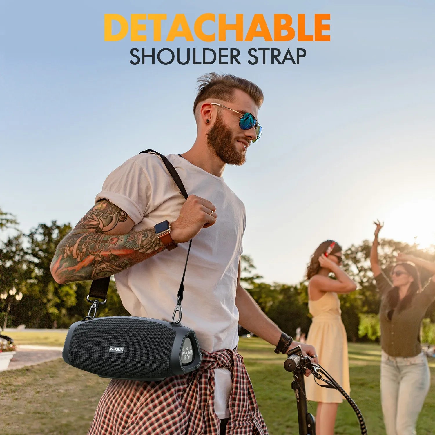 W-KING X10 Waterproof Portable Bluetooth Speaker– Outdoor Boombox