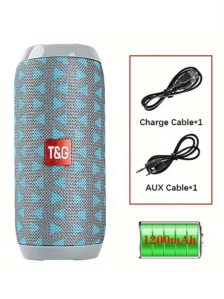 Portable Bluetooth Speaker – TG117 Outdoor Wireless Speaker with FM Radio, USB/TF Card, Hands-Free Calling & Powerful Bass