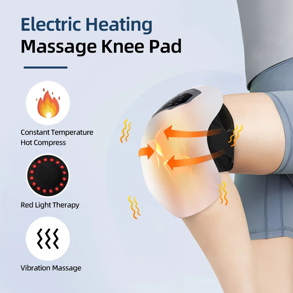 Smart Knee Massager Hot Compress Knee Relaxing Massager Infrared Heating Vibration Knee Pain Relief Elbow Shoulder Massager