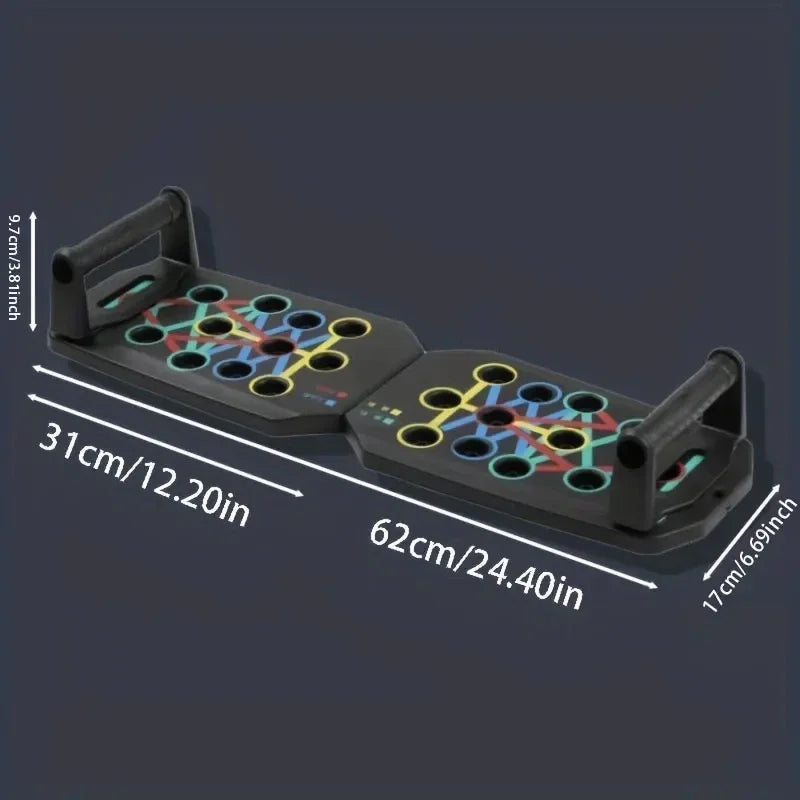 Push-up Board Set Portable Multifunctional Push-up Bar Foldable Fitness Equipment For Chest Abdomen Arms/Back Training Dumbbell