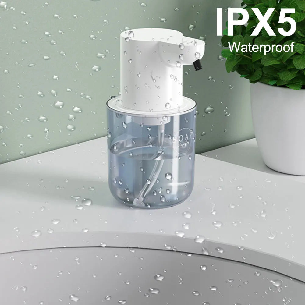 400ml Automatic Foam/Gel Soap Dispenser Rechargeable Infrared Sensor Electric Sanitizer Dispenser 4 Gears Foaming Soap Dispenser