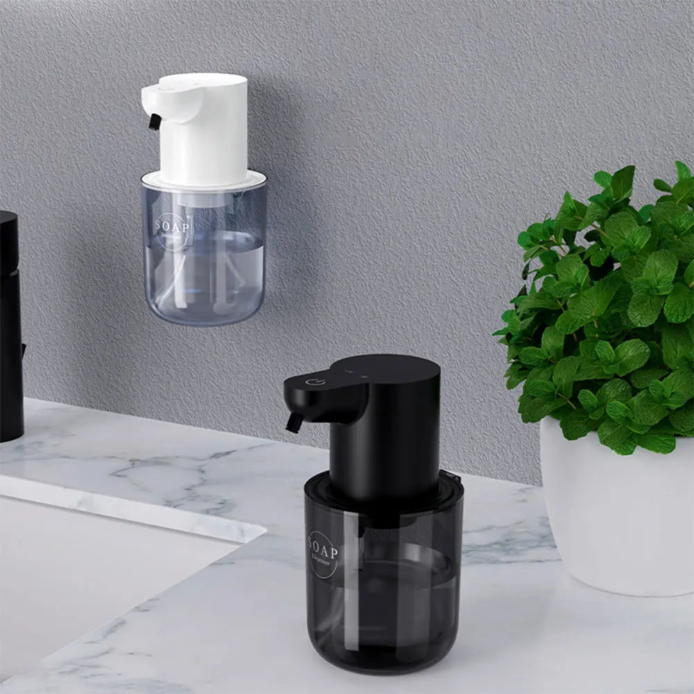 400ml Automatic Foam/Gel Soap Dispenser Rechargeable Infrared Sensor Electric Sanitizer Dispenser 4 Gears Foaming Soap Dispenser