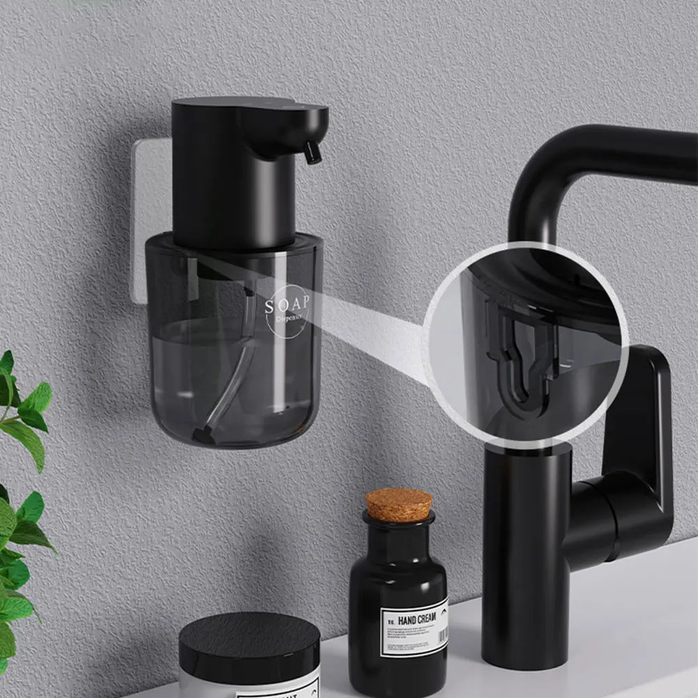 400ml Automatic Foam/Gel Soap Dispenser Rechargeable Infrared Sensor Electric Sanitizer Dispenser 4 Gears Foaming Soap Dispenser