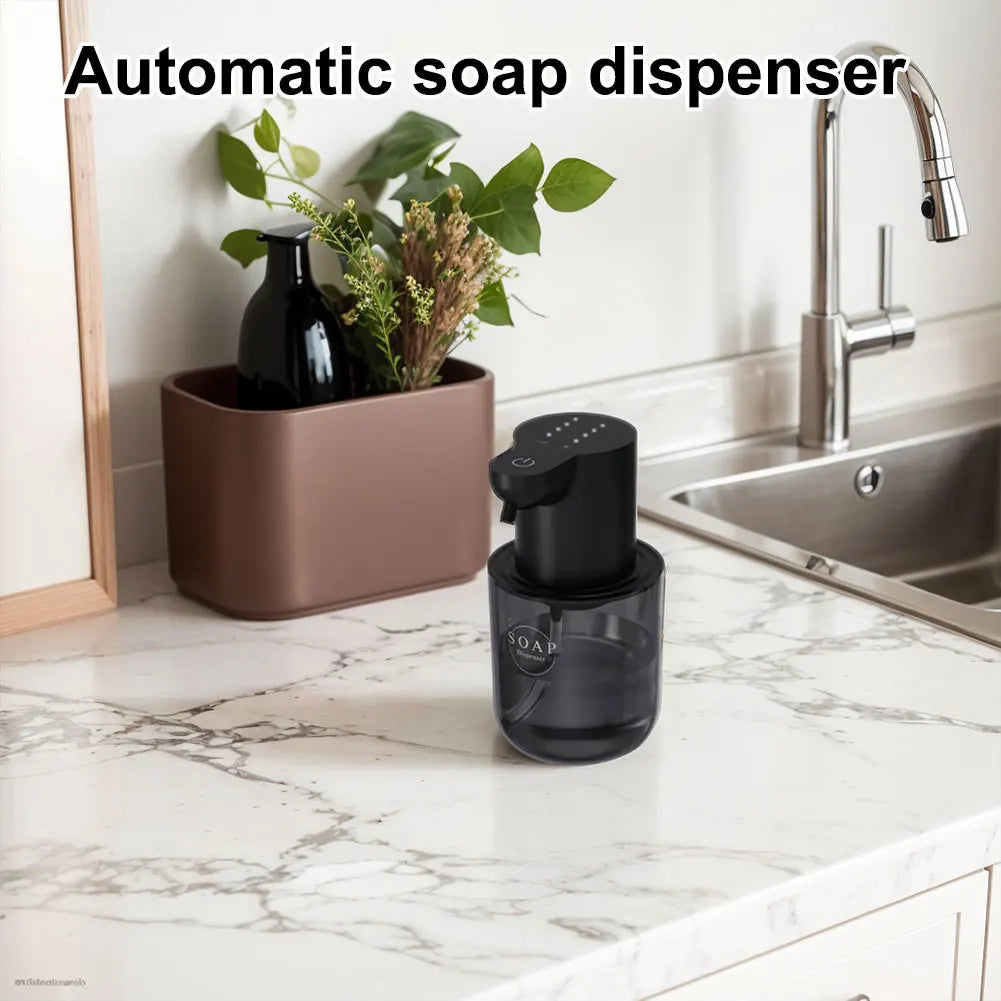 400ml Automatic Foam/Gel Soap Dispenser Rechargeable Infrared Sensor Electric Sanitizer Dispenser 4 Gears Foaming Soap Dispenser