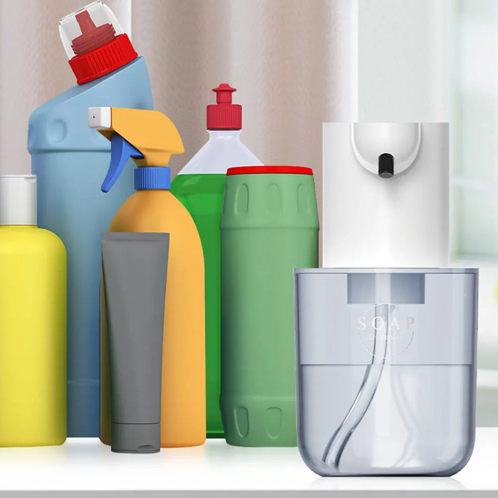 400ml Automatic Foam/Gel Soap Dispenser Rechargeable Infrared Sensor Electric Sanitizer Dispenser 4 Gears Foaming Soap Dispenser