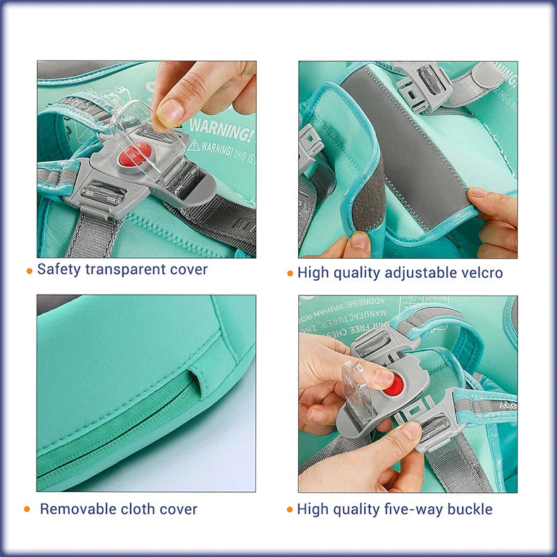 Mambobaby Baby Float with Sunshade – Safe Swimming Fun for Ages 0–3