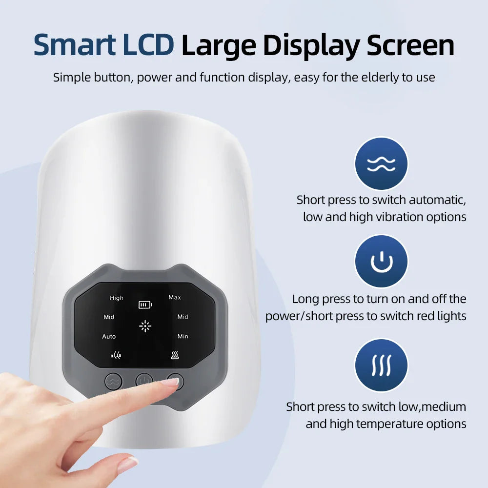 Smart Knee Massager Hot Compress Knee Relaxing Massager Infrared Heating Vibration Knee Pain Relief Elbow Shoulder Massager