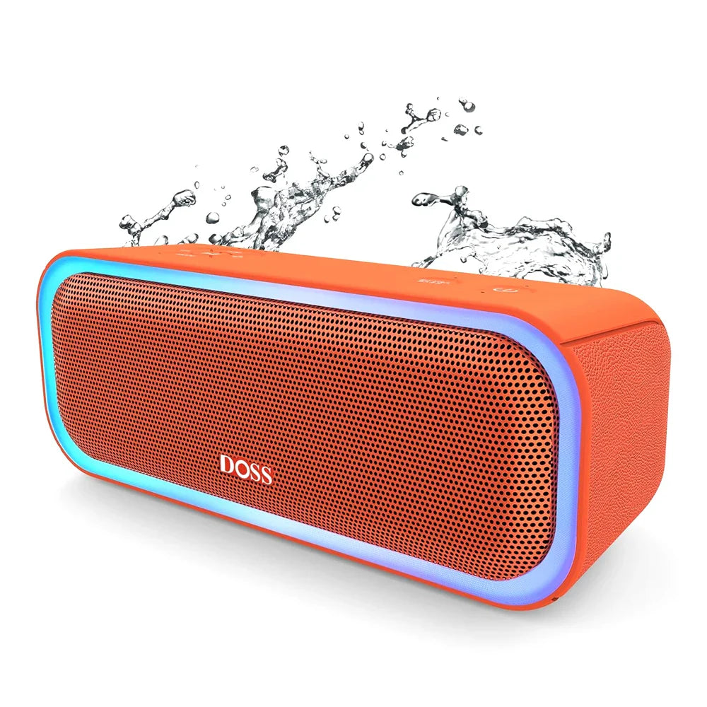 DOSS Bluetooth 5.0 Speaker Powerful 20W Stereo Sound Extra Bass Sound Box IPX6 Waterproof TWS Pairing Wireless Portable Speakers