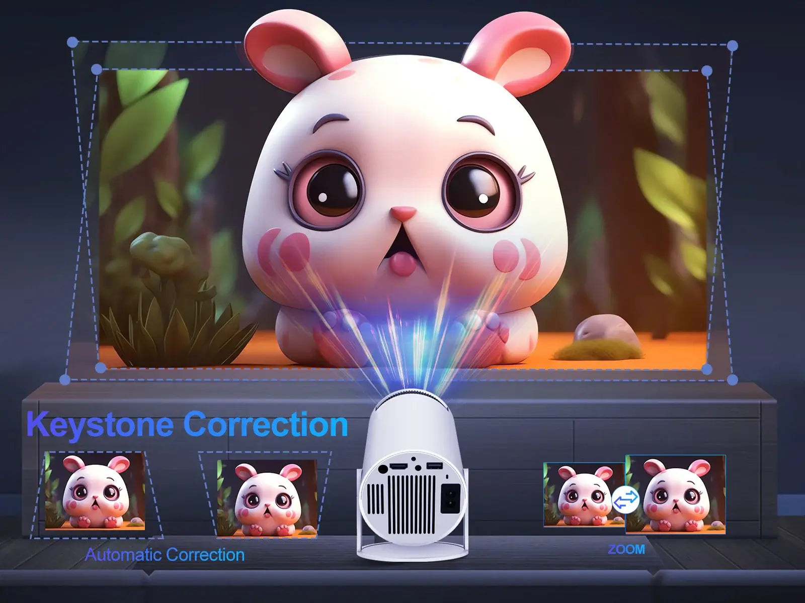 Magcubic HY300 Pro Projector 200 ANSI 720P &Wireless Screen Mirroring