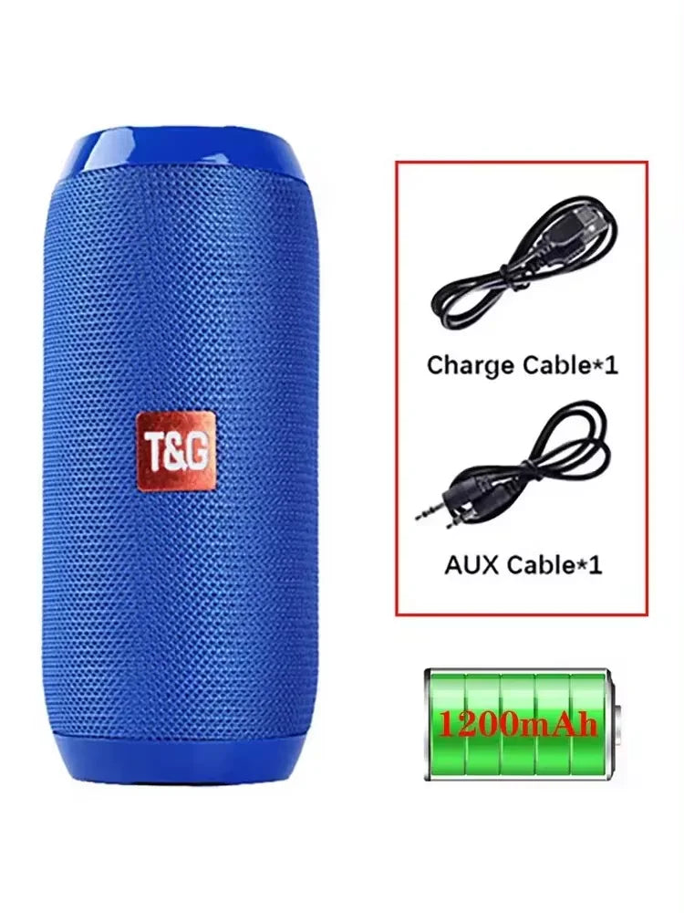 Portable Bluetooth Speaker – TG117 Outdoor Wireless Speaker with FM Radio, USB/TF Card, Hands-Free Calling & Powerful Bass