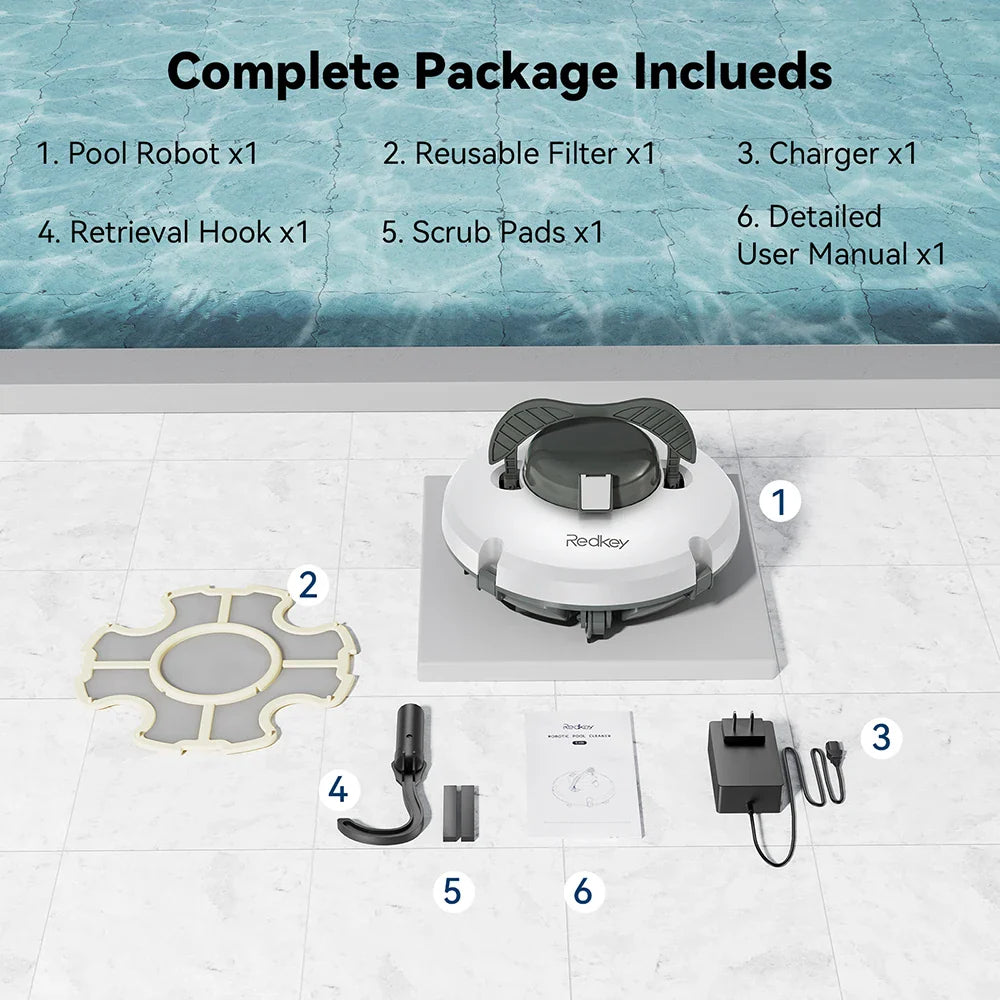 Redkey S100 Elite Cordless Robot Pool Cleaner