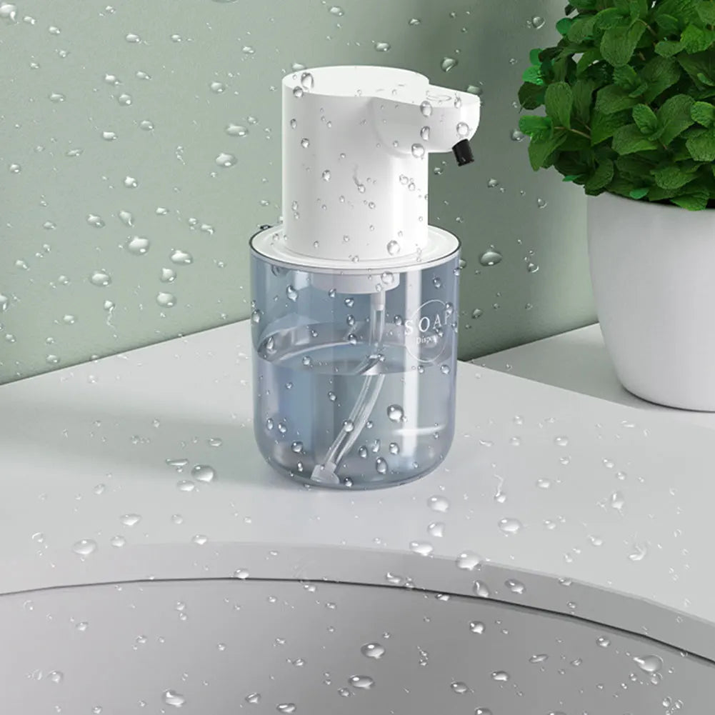 400ml Automatic Foam/Gel Soap Dispenser Rechargeable Infrared Sensor Electric Sanitizer Dispenser 4 Gears Foaming Soap Dispenser