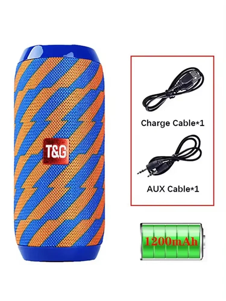Portable Bluetooth Speaker – TG117 Outdoor Wireless Speaker with FM Radio, USB/TF Card, Hands-Free Calling & Powerful Bass
