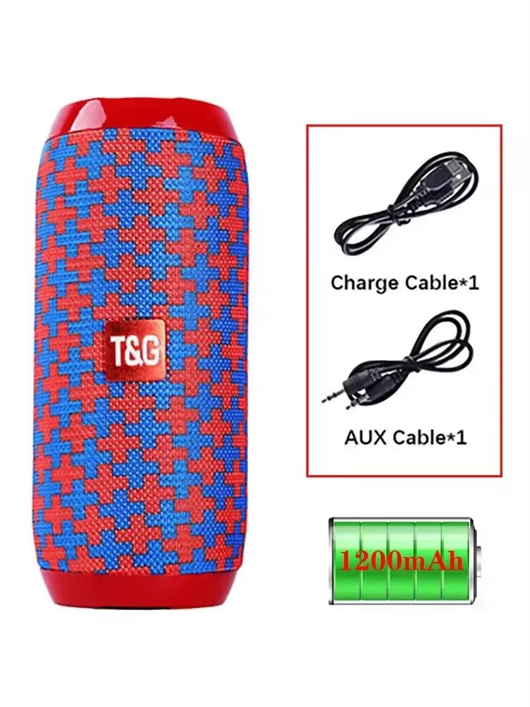 Portable Bluetooth Speaker – TG117 Outdoor Wireless Speaker with FM Radio, USB/TF Card, Hands-Free Calling & Powerful Bass
