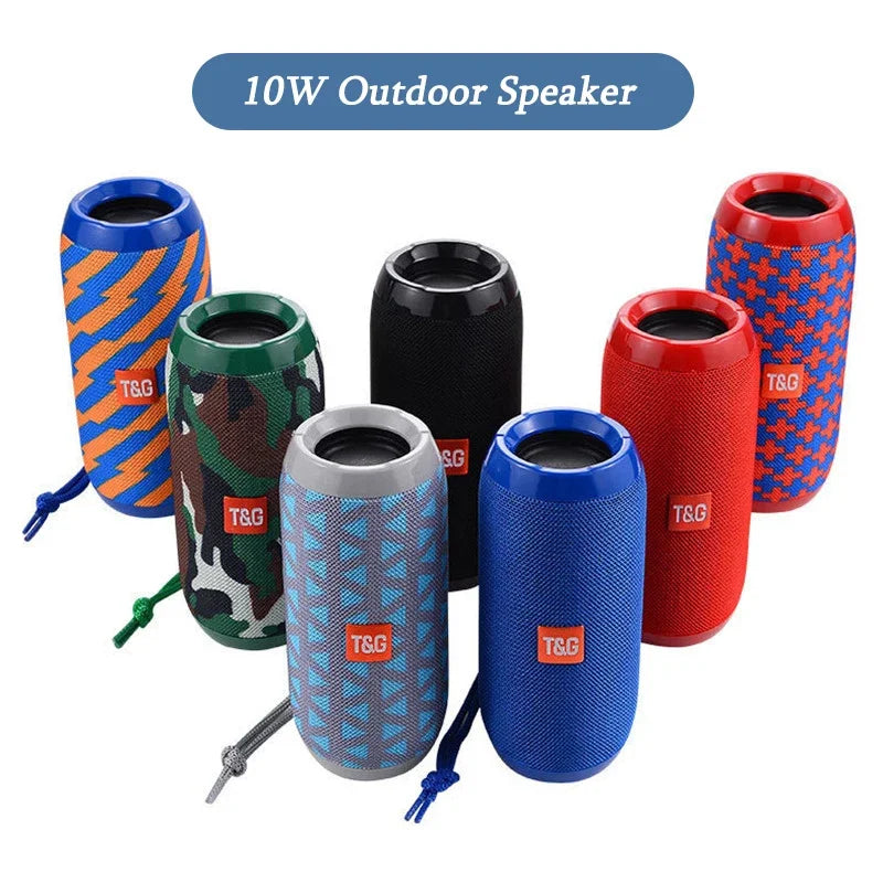 Portable Bluetooth Speaker – TG117 Outdoor Wireless Speaker with FM Radio, USB/TF Card, Hands-Free Calling & Powerful Bass