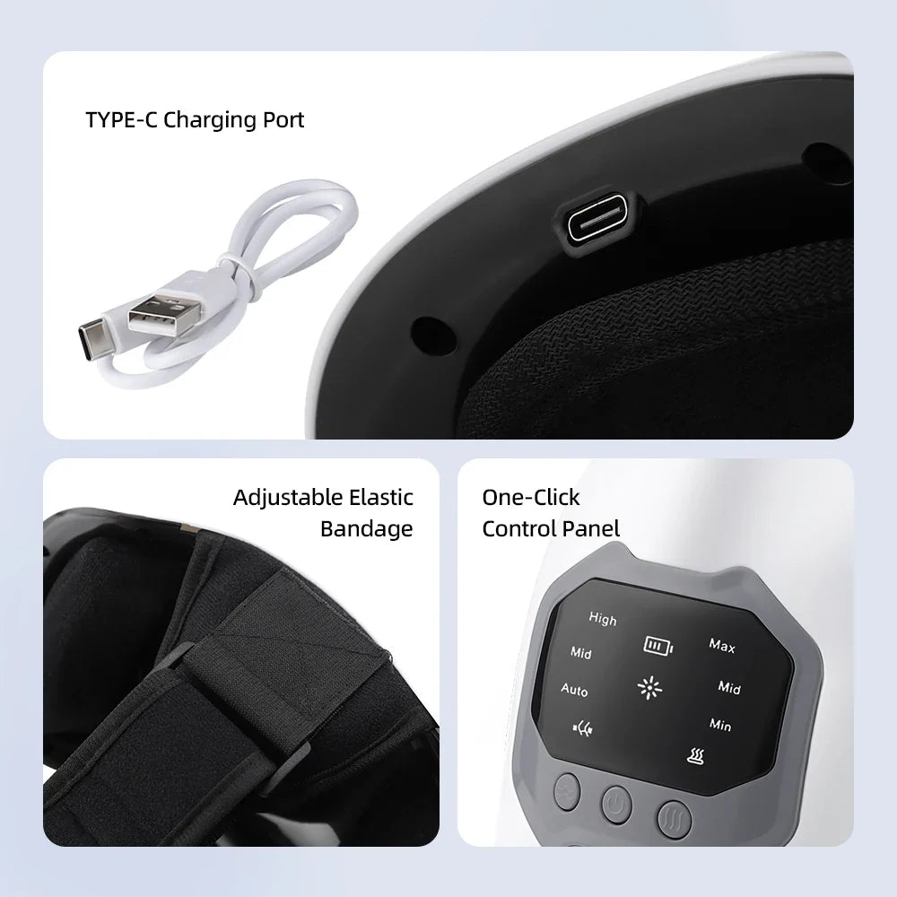 Smart Knee Massager Hot Compress Knee Relaxing Massager Infrared Heating Vibration Knee Pain Relief Elbow Shoulder Massager