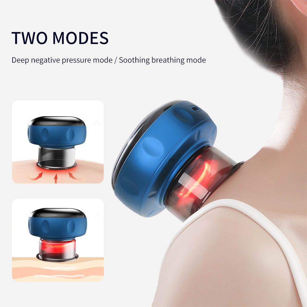 Electric Cupping Massager – Anti-Cellulite Vacuum Therapy with Red Light & Gua Sha