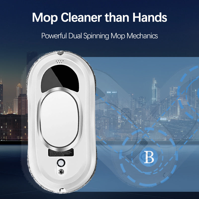 Window Cleaner Robot - Smart Glass Cleaning Robotic With 5600Pa Strong Suction,Remote Control Window Cleaning Robot
