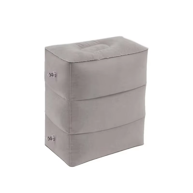 Inflatable Travel Foot Rest Pillow – Adjustable 3-Layer Leg Cushion for Airplane, Office & Car